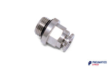Load image into Gallery viewer, 1/8" BSP to 4mm Male Stud Push-In Fitting (Nickel Plated Brass)