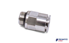 Load image into Gallery viewer, 1/4"BSP to 10mm Male Stud Push-In Fitting (Nickel Plated Brass)