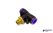 Load image into Gallery viewer, Watson Branch Tee 12mm to 1/4" Pneumatic Fitting (CTB-12-02)