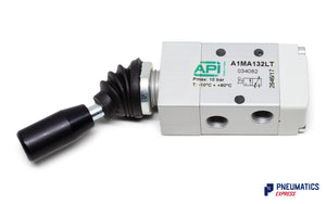 API A1MA132LT Manual Valve 1/8", 3/2 Push Pull