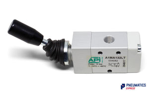 API A1MA132LT Manual Valve 1/8", 3/2 Push Pull