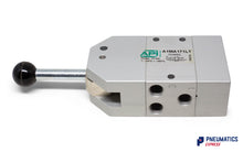 Load image into Gallery viewer, API A1MA171LT Manual Valve 1/8&quot;, 5/3, Automatic Spring Return