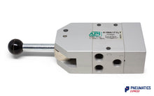 Load image into Gallery viewer, API A1MA171LT Manual Valve 1/8", 5/3, Automatic Spring Return