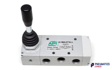 Load image into Gallery viewer, API A1MA273LL Manual Valve 1/4&quot; 5/3, Closed Centre, 3 Positions