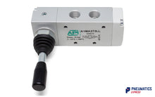 Load image into Gallery viewer, API A1MA273LL Manual Valve 1/4&quot; 5/3, Closed Centre, 3 Positions