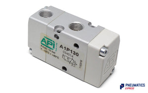 API A1P130 Pneumatic Valve 1/8" 3/2 Normally Closed (Pneumatically Operated)