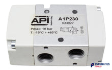 Load image into Gallery viewer, API A1P230 Pneumatic Valve 1/4" 3/2 Normally Closed (Pneumatically Operated)
