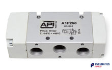 Load image into Gallery viewer, API A1P250 Pneumatic Valve 1/4" 5/2 (Pneumatically Operated)