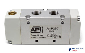 API A1P250 Pneumatic Valve 1/4" 5/2 (Pneumatically Operated)