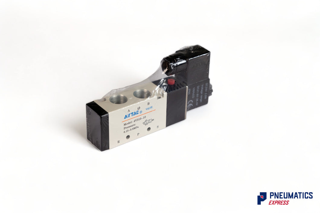 Airtac 4V310-10 F Solenoid Valve (DC 12v)