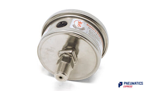 Watson Stainless Steel 60 Bar Pressure Gauge (Back Entry) 1/4" BSP