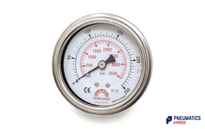 Watson Stainless Steel 250 Bar Pressure Gauge (Back Entry) 1/4" BSP