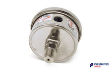 Load image into Gallery viewer, Watson Stainless Steel 400 Bar (6000 PSI) Pressure Gauge (Back Entry) 1/4" BSP