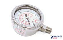 Load image into Gallery viewer, Watson Stainless Steel 50 Bar (700 PSI) Pressure Gauge (Bottom Entry) 1/4&quot;