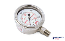 Load image into Gallery viewer, Watson Stainless Steel 400 Bar (6000 PSI) Pressure Gauge (Bottom Entry) 1/4&quot; BSP