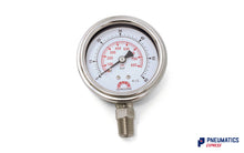 Load image into Gallery viewer, Watson Stainless Steel 60 Bar Pressure Gauge (Bottom Entry) 1/4&quot; BSP