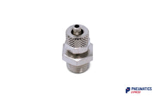 Load image into Gallery viewer, 1/4&quot; BSP to 6mm Male Stud Rapid Fittings (Nickel Plated Brass)