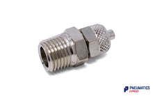 Load image into Gallery viewer, 1/4" BSP to 6mm Male Stud Rapid Fittings (Nickel Plated Brass)