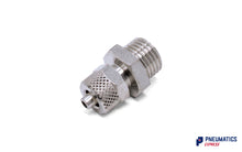 Load image into Gallery viewer, 1/8&quot; BSP to 6mm Male Stud Rapid Fittings (Nickel Plated Brass)