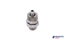 Load image into Gallery viewer, 1/8&quot; BSP to 6mm Male Stud Rapid Fittings (Nickel Plated Brass)