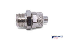 Load image into Gallery viewer, 1/4" BSP to 8mm Male Stud Rapid Fittings (Nickel Plated Brass)