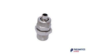 1/4" BSP to 8mm Male Stud Rapid Fittings (Nickel Plated Brass)