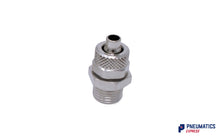 Load image into Gallery viewer, 1/4" BSP to 8mm Male Stud Rapid Fittings (Nickel Plated Brass)