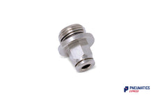 Load image into Gallery viewer, 4mm to 1/4&quot; Straight Parallel Male Stud Push-In Fitting (Nickel Plated Brass)