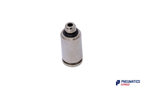 4mm to M5 Straight Parallel Male Stud Push-In Fitting (Nickel Plated Brass)