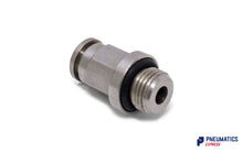 Load image into Gallery viewer, 5mm to 1/8&quot; Straight Parallel Male Stud Push-In Fitting (Nickel Plated Brass)