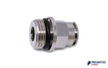 Load image into Gallery viewer, 12mm to 1/2&quot; Straight Parallel Male Stud Push-In Fitting (Nickel Plated Brass)