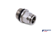 Load image into Gallery viewer, 12mm to 1/2&quot; Straight Parallel Male Stud Push-In Fitting (Nickel Plated Brass)