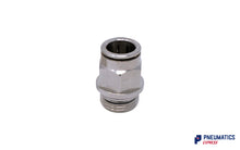 Load image into Gallery viewer, 14mm to 1/2&quot; Straight Parallel Male Stud Push-In Fitting (Nickel Plated Brass)