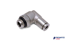 Load image into Gallery viewer, 4mm to 1/4&quot; Swivel Elbow Push-In Fitting (Nickel Plated Brass)