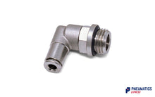 Load image into Gallery viewer, 4mm to 1/4&quot; Swivel Elbow Push-In Fitting (Nickel Plated Brass)