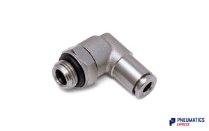 4mm to 1/8" Swivel Elbow Push-In Fitting (Nickel Plated Brass)