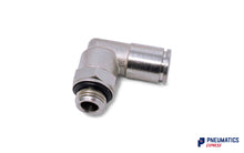 Load image into Gallery viewer, 6mm to 1/8&quot; Swivel Elvow Push-In Fitting (Nickel Plated Brass)