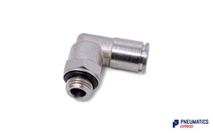 6mm to 1/8" Swivel Elvow Push-In Fitting (Nickel Plated Brass)