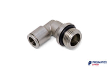 Load image into Gallery viewer, 8mm to 3/8&quot; Swivel Elbow Push-In Fitting (Nickel Plated Brass)