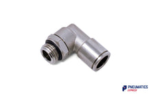 Load image into Gallery viewer, 10mm to 1/4&quot; Swivel Elbow Push-In Fitting (Nickel Plated Brass)