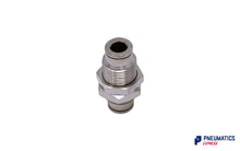 Load image into Gallery viewer, 6mm Bulkhead Connector Push-In Fitting (Nickel Plated Brass)