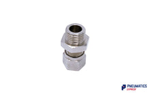 Load image into Gallery viewer, 1/4&quot; to 8mm Compression Fitting BSP Stud (Nickel Plated Brass)