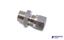 Load image into Gallery viewer, 1/4" to 8mm Compression Fitting BSP Stud (Nickel Plated Brass)