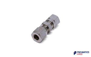 6mm Union Compression Pneumatic Fitting (Nickel Plated Brass)