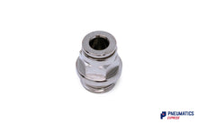 Load image into Gallery viewer, 1/4" BSP to 6mm Male Stud Push-In Fitting (Nickel Plated Brass)