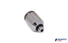 Load image into Gallery viewer, 6mm to M5 Male Stud Push-In Fitting (Nickel Plated Brass)