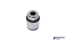 Load image into Gallery viewer, 1/4" BSP to 8mm Male Stud Push-In Fitting (Nickel Plated Brass)