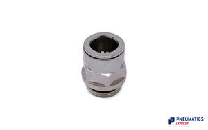 1/2" to 14mm Push-In Fitting (Nickel Plated Brass)