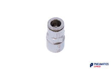 Load image into Gallery viewer, 1/4" to 8mm Female Stud Push-In Fitting (Nickel Plated Brass)