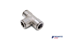 Load image into Gallery viewer, 10mm Union Tee Push-In Fitting (Nickel Plated Brass)